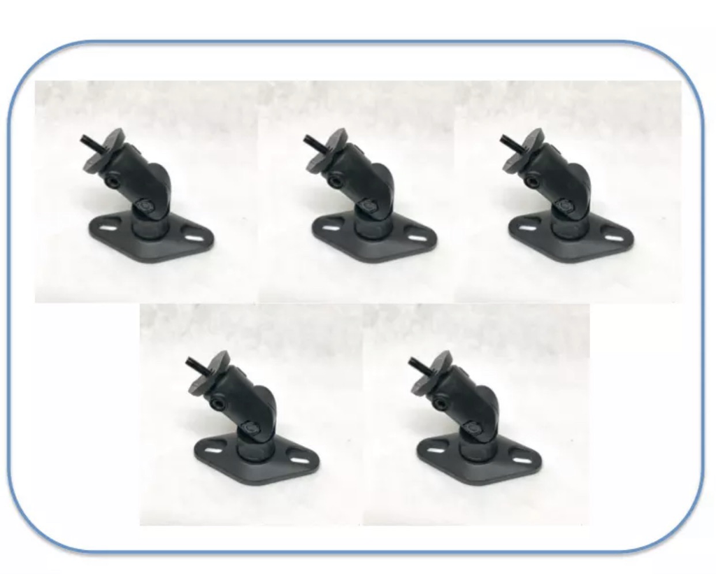 Set Of 5 Wall Mount brackets  For Bose Lifestyle Satellite speaker - Black  - FREE SHIPPING