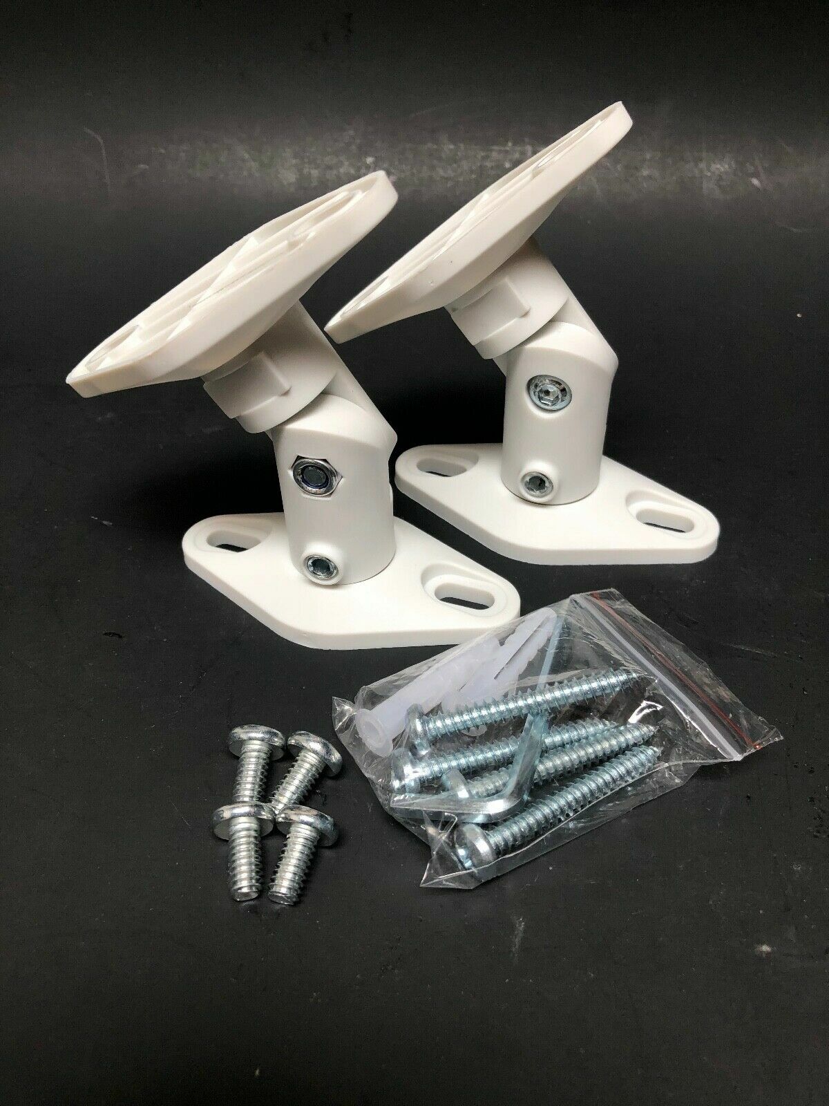 Plastic wall mount bracket for Bose 161 151 Speaker (Pair, White) - FREE SHIPPING