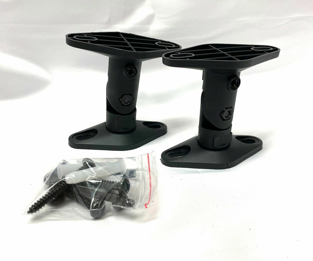 USAV Plastic wall mount bracket for Bose 161 Speaker - Black -Pair