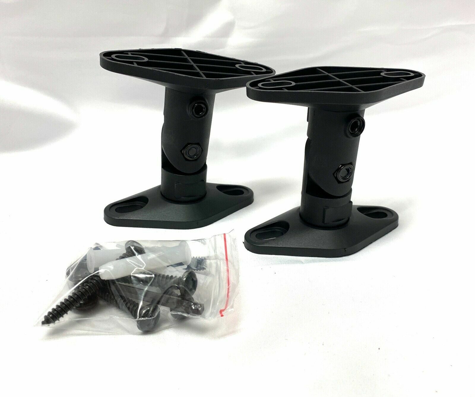 USAV Plastic wall mount bracket for Bose 161 Speaker - Black -Pair