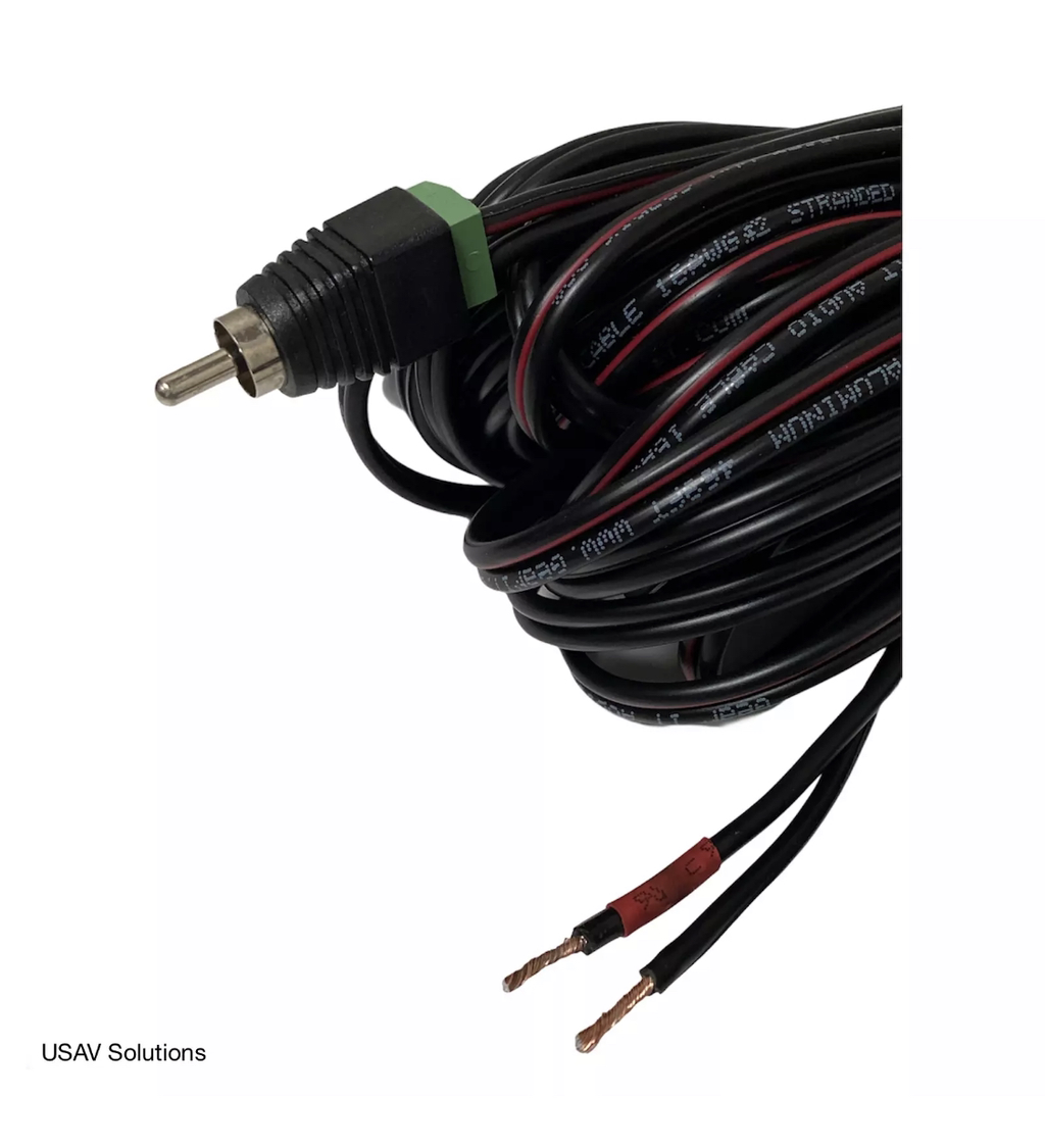 Set of 5 - 16 Gauge Speaker Cable for Bose Lifestyle 18 28 38 48 - RCA to Bare Wire