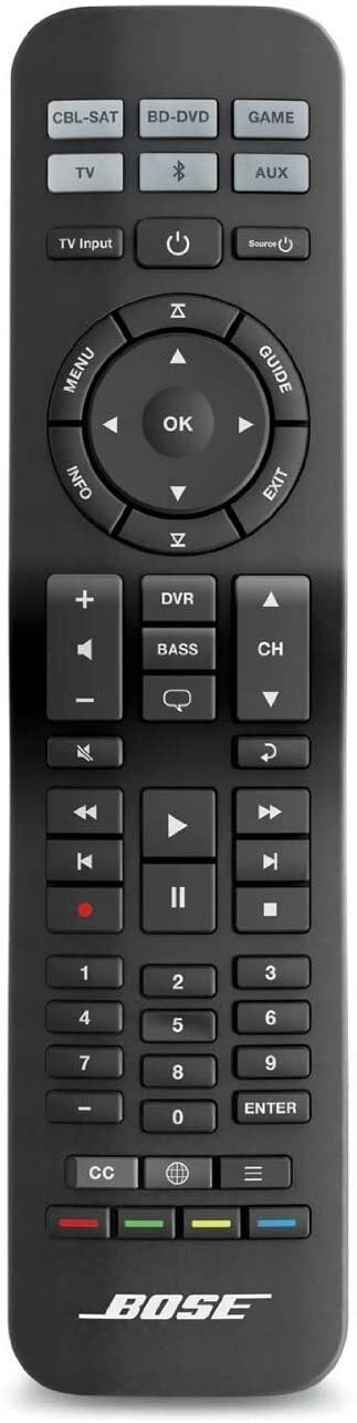 Bose RC-PWS III Universal Remote Control for Solo TV Sound Systems & CineMate Home Theater Speaker Systems