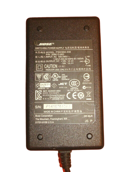 OEM Bose PSM36W-208 Switching Power Supply for Bose SoundDock Series II