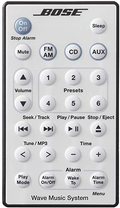 Bose Wave music system AWRCC2 remote control- WHITE