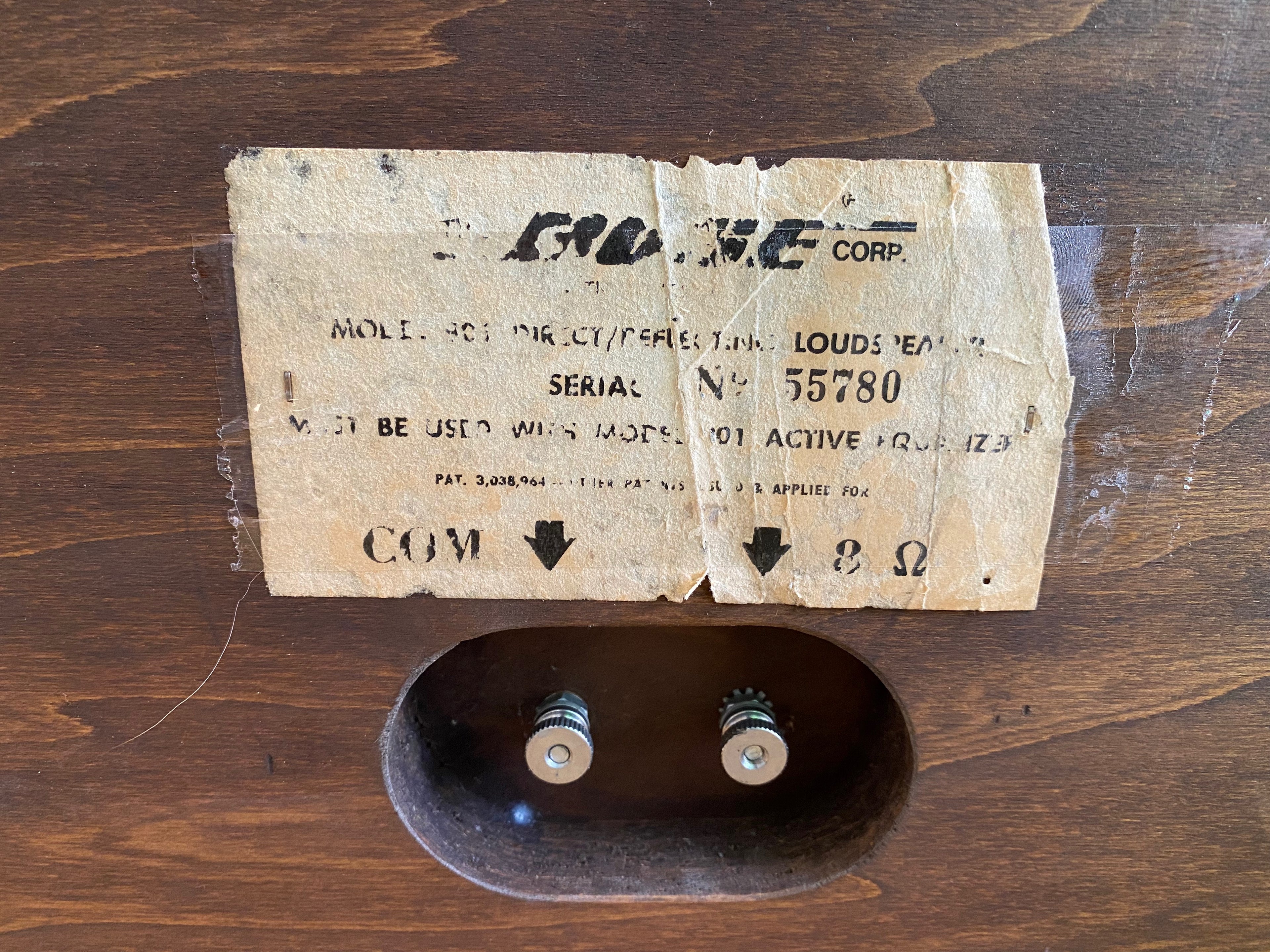 Bose 901 Direct/Reflecting speaker system (Walnut) - Pair