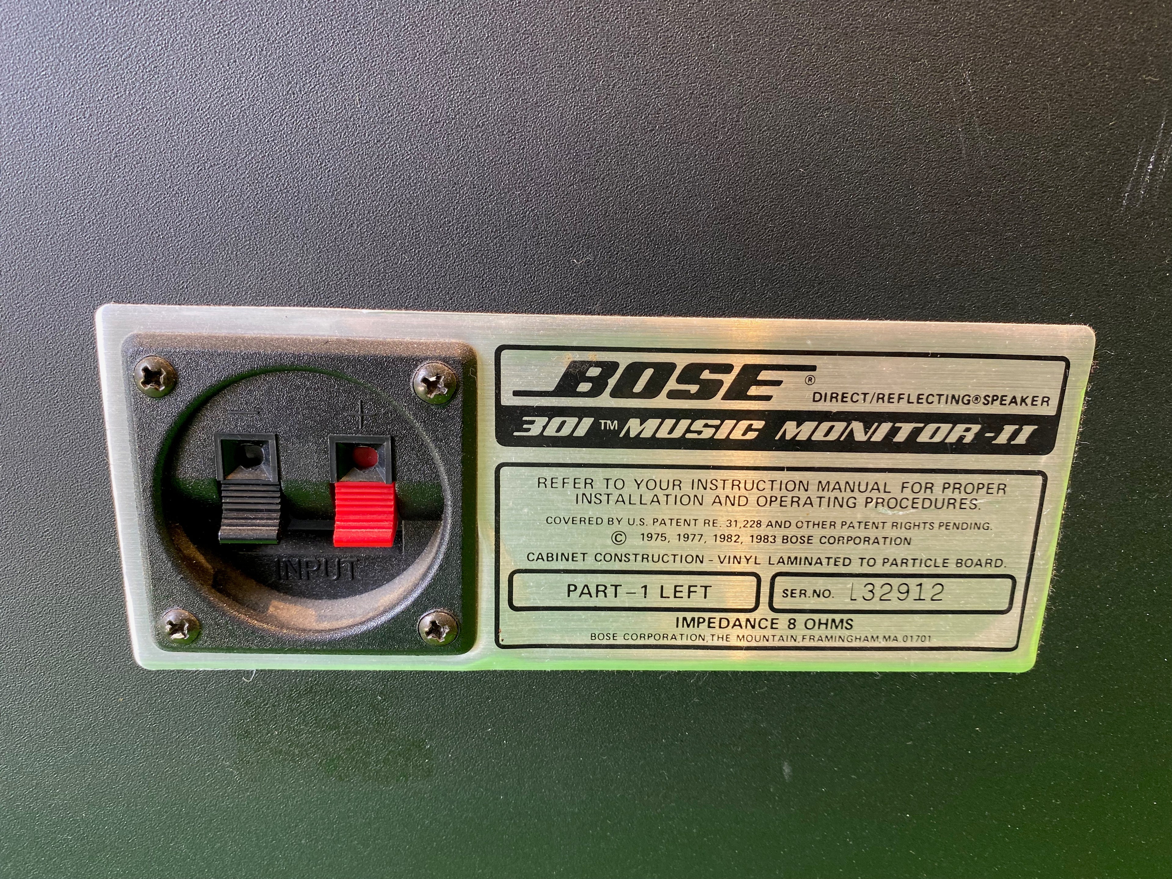 Bose 301 Series II Music Monitor Direct Reflecting Speaker (Singular Left Speaker)