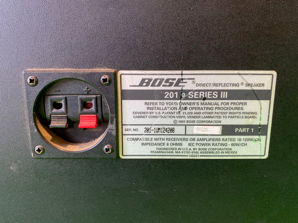 Bose 201 Series III speaker system