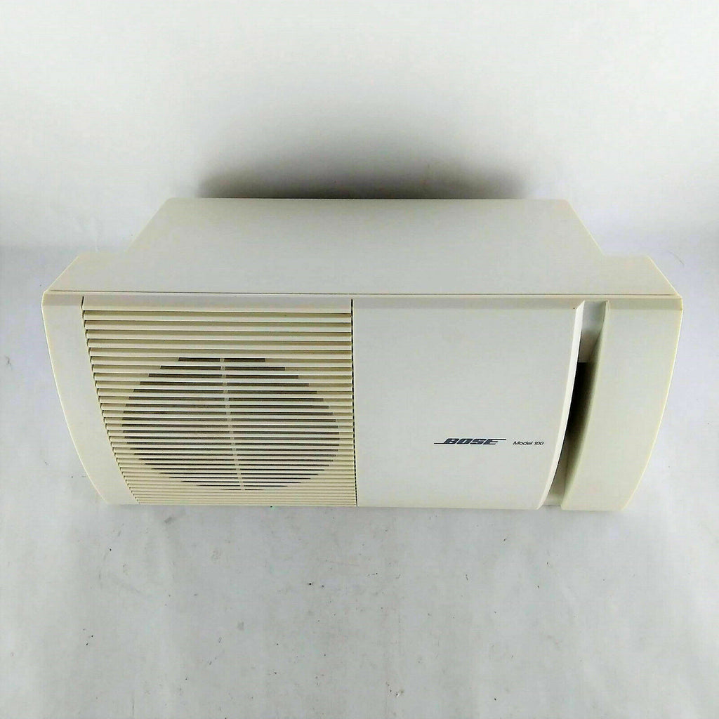 Bose Model 100 Bookshelf Surround Sound Speaker White Single (1) Replacement