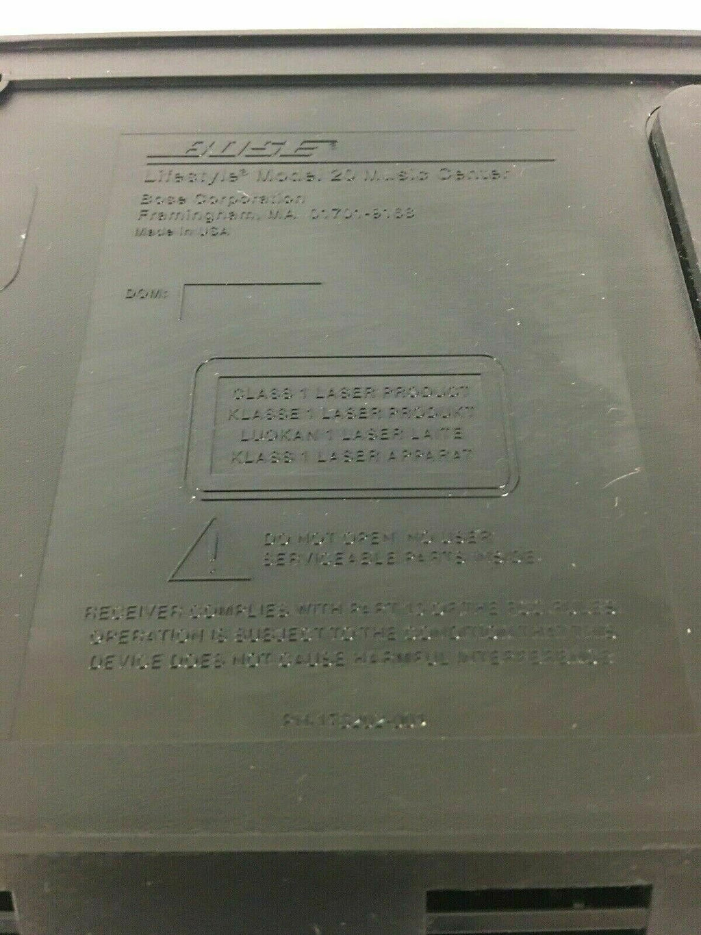 Bose Lifestyle Model 20 Music Center Console