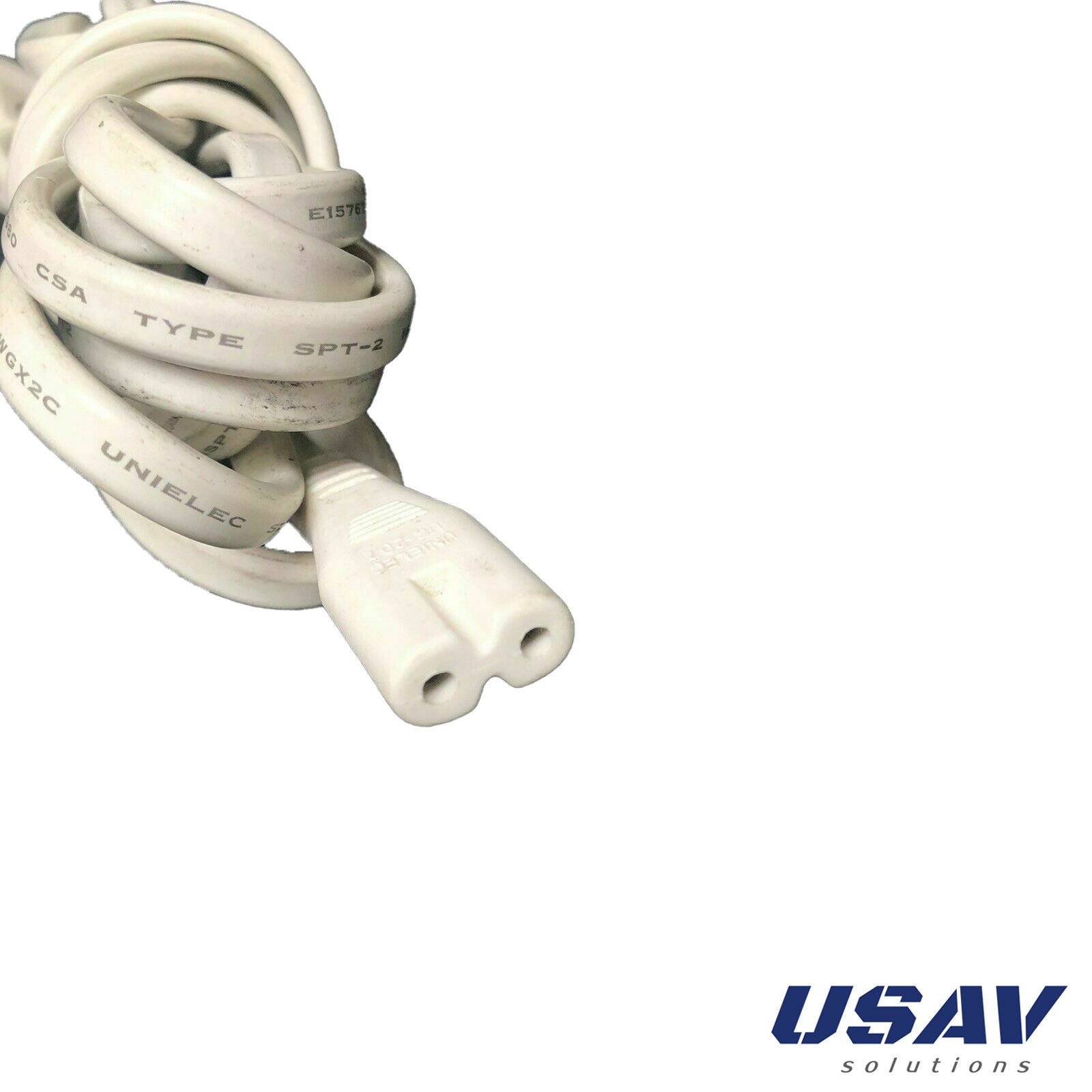 White Bose 2 Prong Power Cord for Bose Sounddock Series I II Power adapter