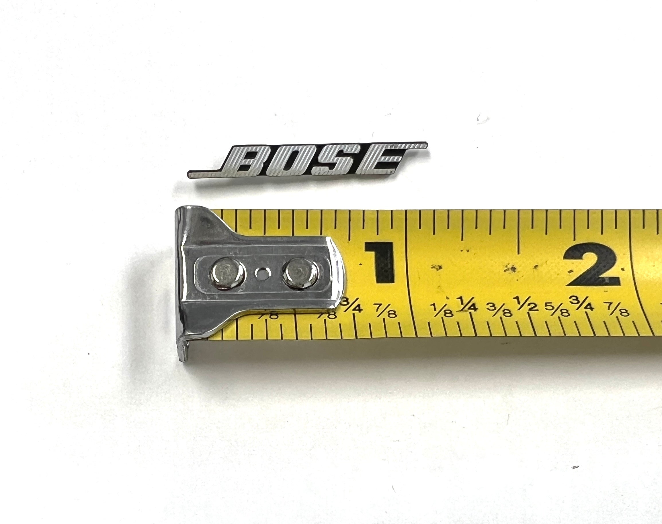 Genuine BOSE Silver Logo Decal [1.2 Inches ]