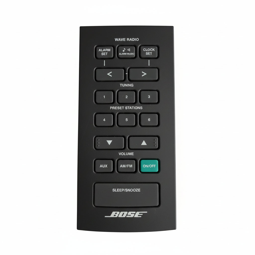Top Control Panel Key Pad 
 For Bose Wave Radio - Grey