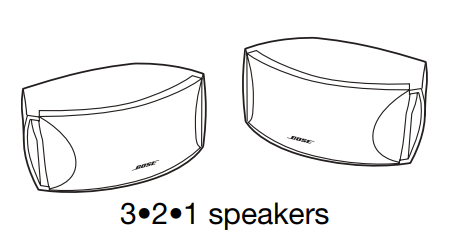 NEW Genuine Bose Satellite Speaker - Pair for Bose Cinemate Bose 321