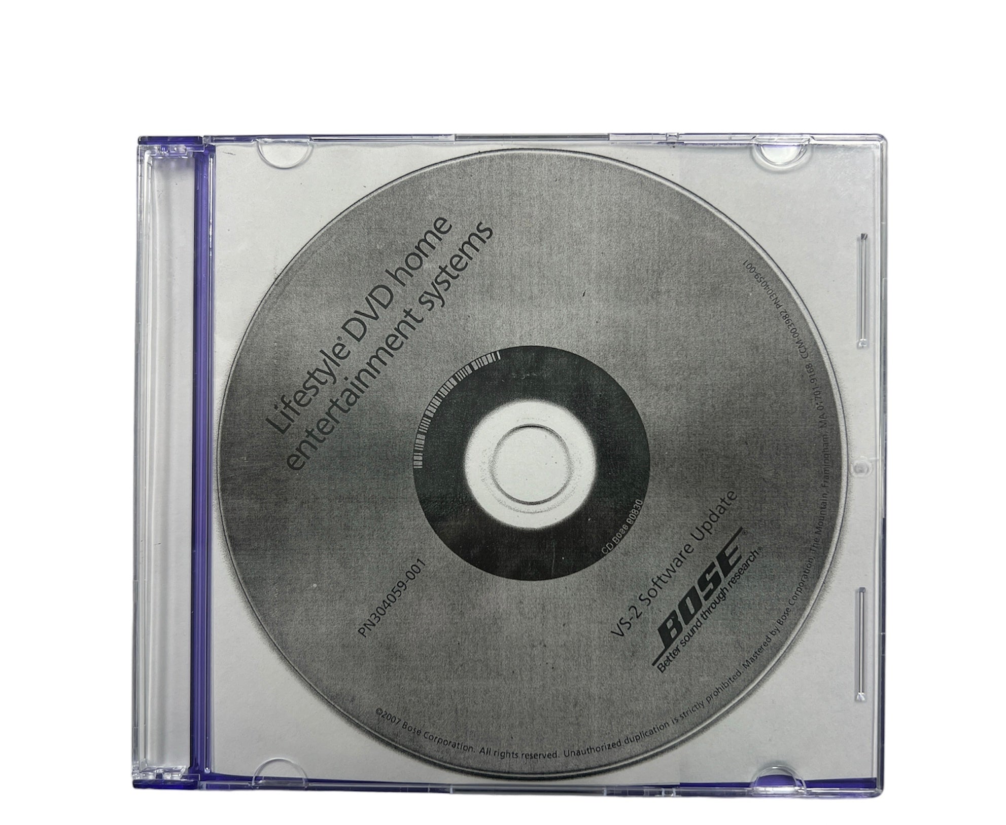 Bose VS-2 Software Update DVD for Bose Lifestyle® VS-2 Video Enhancer