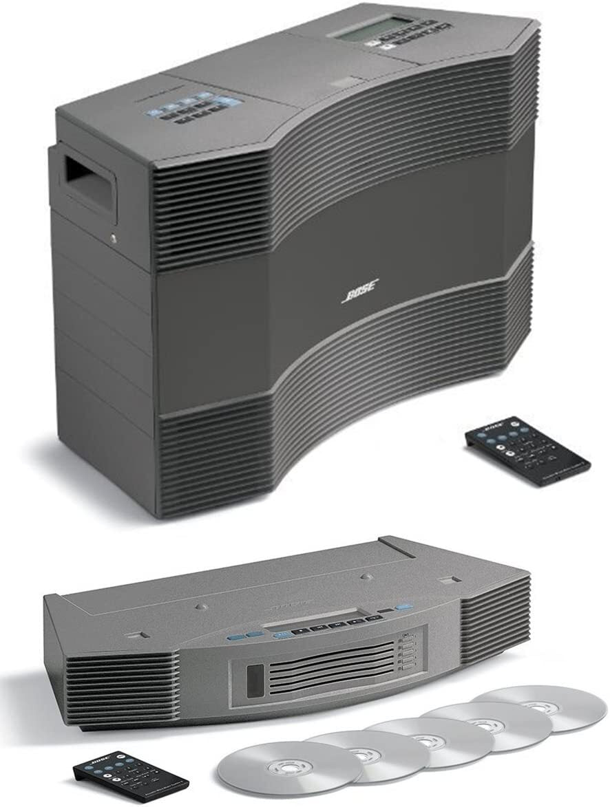 Bose Acoustic Wave Music System II and Wave Multi-Disc 5 CD Changer II - Titanium Silver