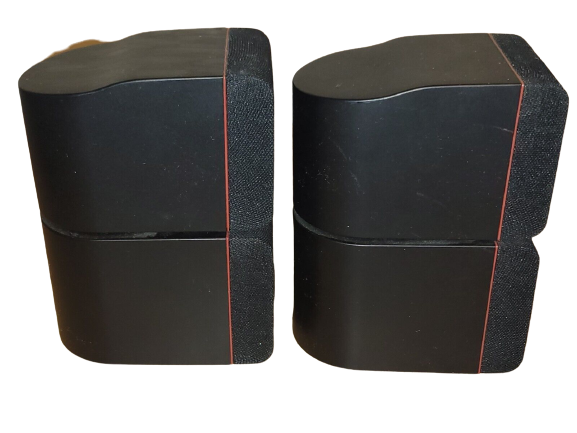 Pair of Bose Swiveling Redline Double Cube Lifestyle Acoustimass Speakers