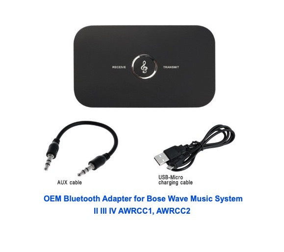 Bose Wave Radio II AWR1B2 with OEM Bluetooth Adapter - Platinum White