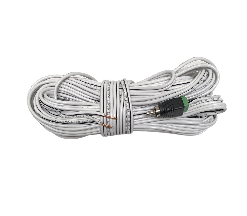 Set of 5 Speaker Cable for Bose Lifestyle Acoustimass System - RCA to Bare Wire - White