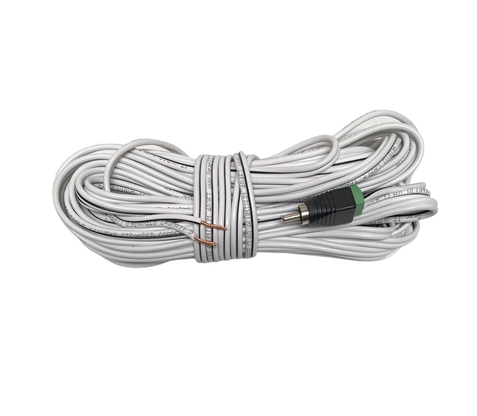 Set of 5 Speaker Cable for Bose Lifestyle Acoustimass System - RCA to Bare Wire - White