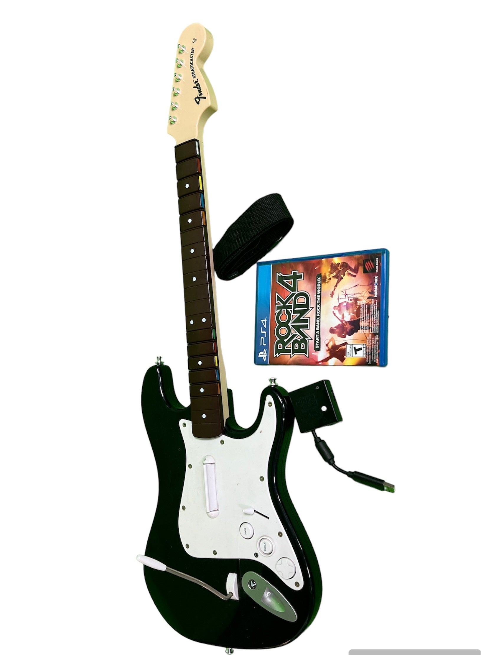 Complete Rock Band 4 bundle for PS5 PS4 with Guitar Controller and Dongle