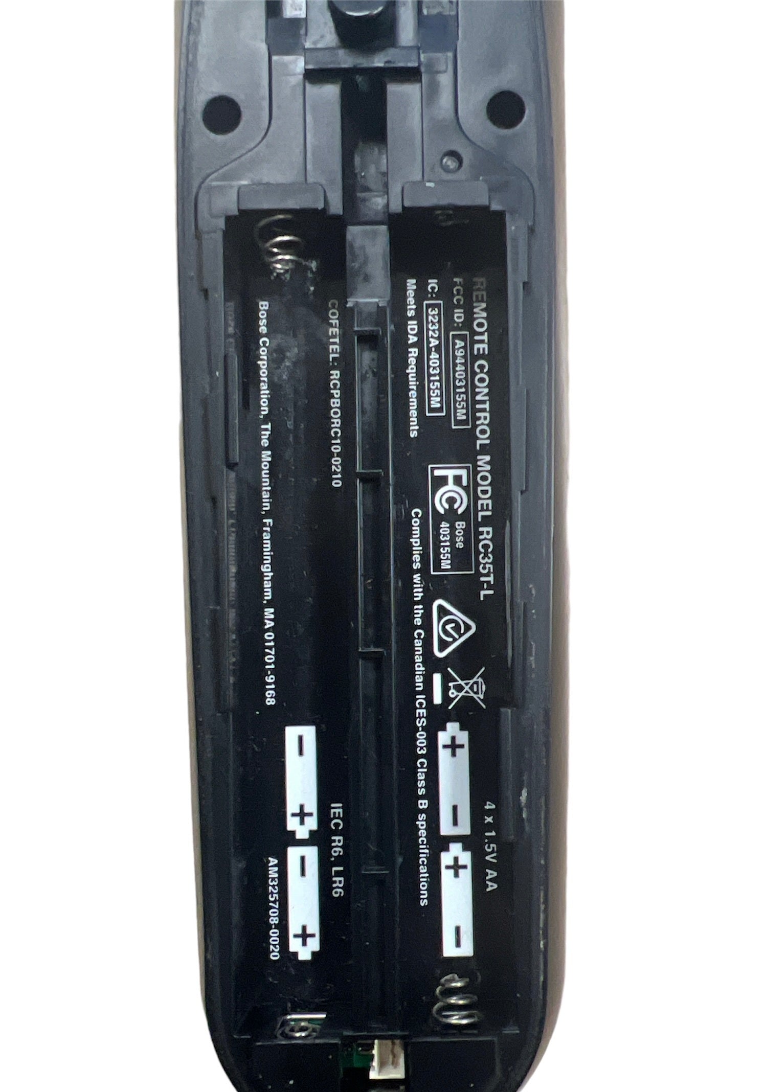 Replacement Battery cover for Bose AV35 Remote Control  RC35T-L