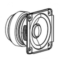 Replacement SPEAKER, FULL RANGE, 71/19, 4OHM, Fe, LBL/PKG for Bose SoundTouch 20 Series III
