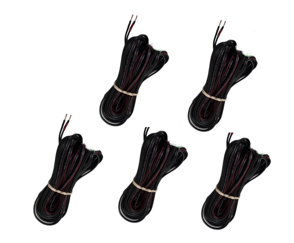 Set of 5 - 16 Gauge Speaker Cable for For 5.1 Home Theater  System