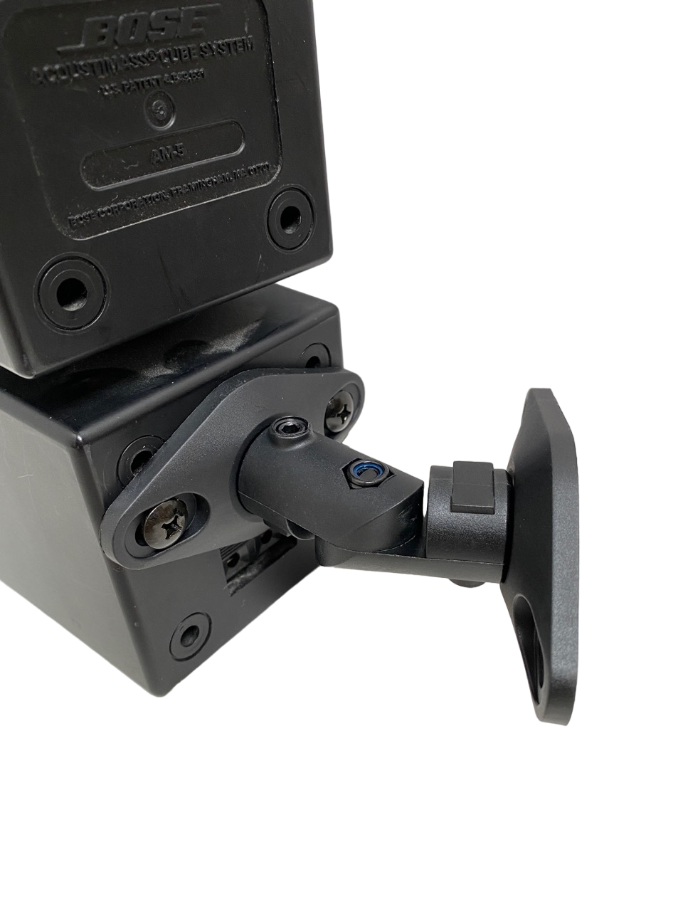 Plastic wall mount bracket for Bose Acoustimass AM-5 Speaker - Black -Pair