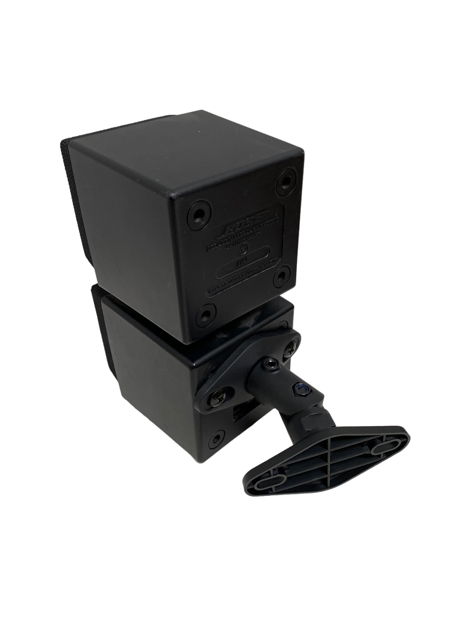 Plastic wall mount bracket for Bose Acoustimass AM-5 Speaker - Black -Pair