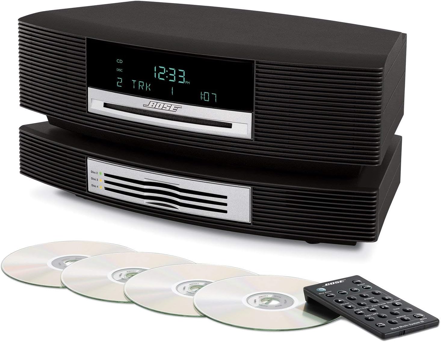 Bose Wave Music System III w/ Multi CD Changer - Graphite Gray, Compatible with Alexa…