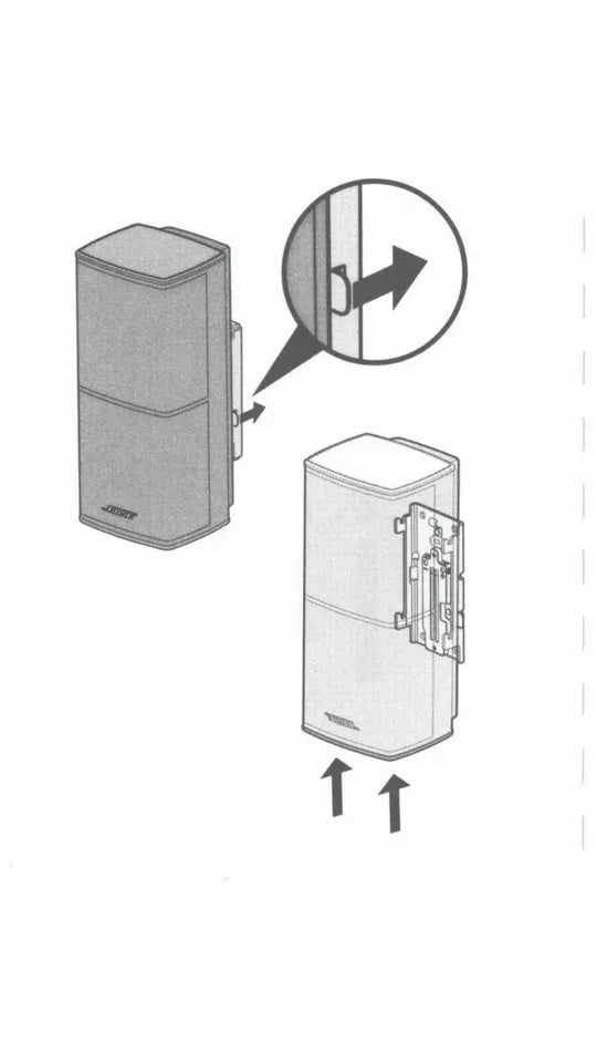 Bose UFS-20 Stand Part - Mounting Bracket Adapter for Virtually Invisible 300