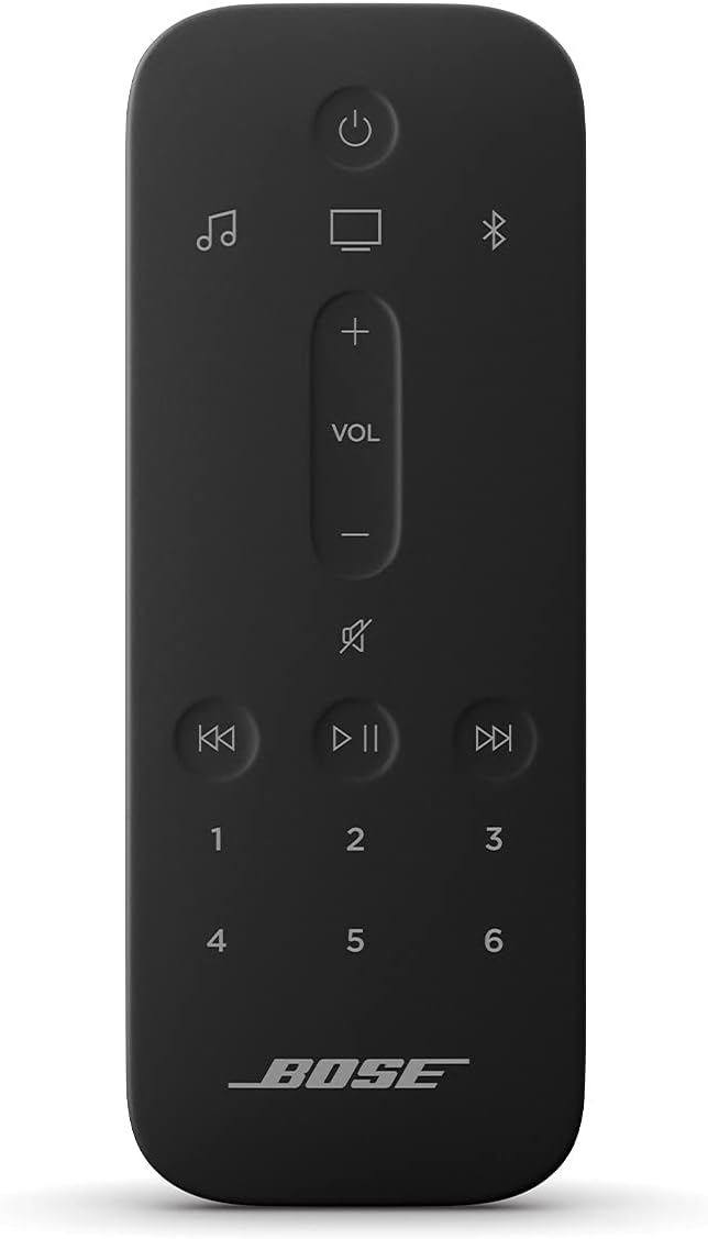 Bose Remote Control for Bose Smart Soundbar 900 Dolby Atmos with Alexa Built-In, Bluetooth connectivity - Black