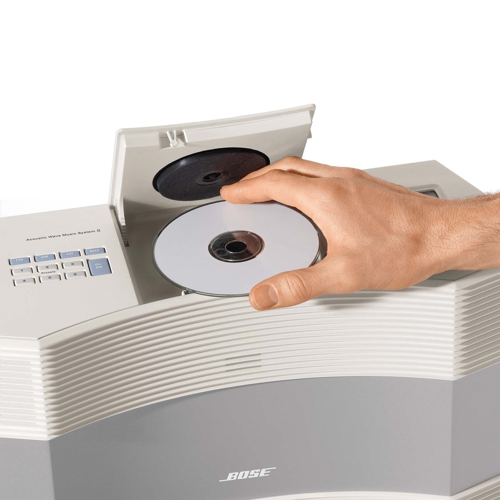 Bose Acoustic Wave Music System II with 5-CD Multi Disc Changer - Platinum White