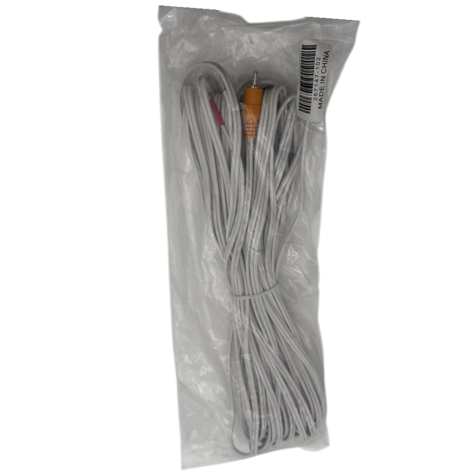 50 ft RCA to Bare Wire Speaker Cable for Rear Bose Cube Speakers / Acoustimass Lifestyle Systems – Single – White