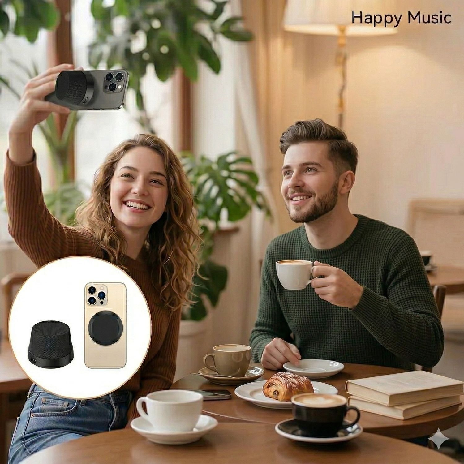Magnetic Wireless Speaker Portable Bluetooth Waterproof for iPhone 17/16/15/14