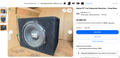 Alpine BassLine 10" Car Subwoofer with Enclosure – Local Pickup