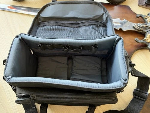 AMBICO black padded camera bag with shoulder strap