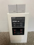 Bose Acoustimass 3 Series III white speaker system with bass module and two cube speakers
