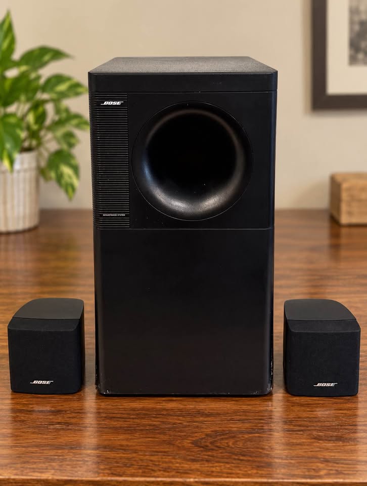 Bose Acoustimass 3 Series IV speaker system with subwoofer and two cube speakers