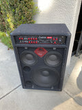 Carvin R600 amplifier with RL6815 Cyclops bass cabinet front view