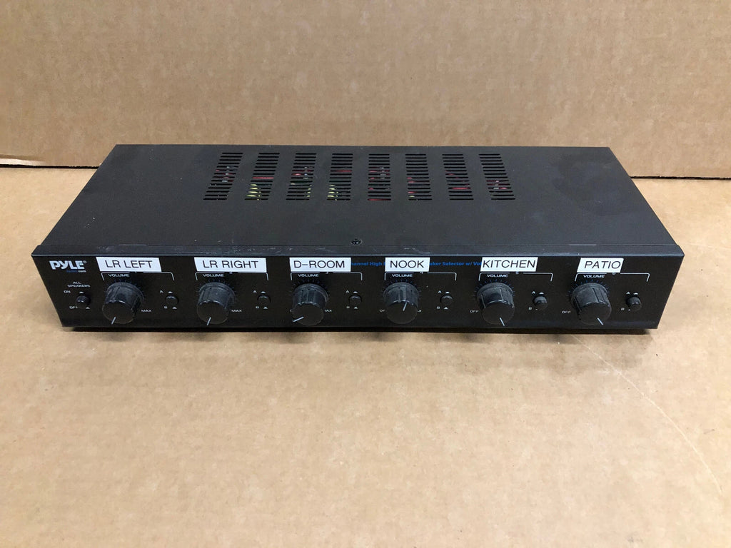 Pyle PSPVC6 6-Channel Speaker Selector with Volume Control – photo 1