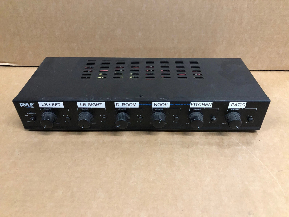 Pyle PSPVC6 6-Channel Speaker Selector with Volume Control – photo 1