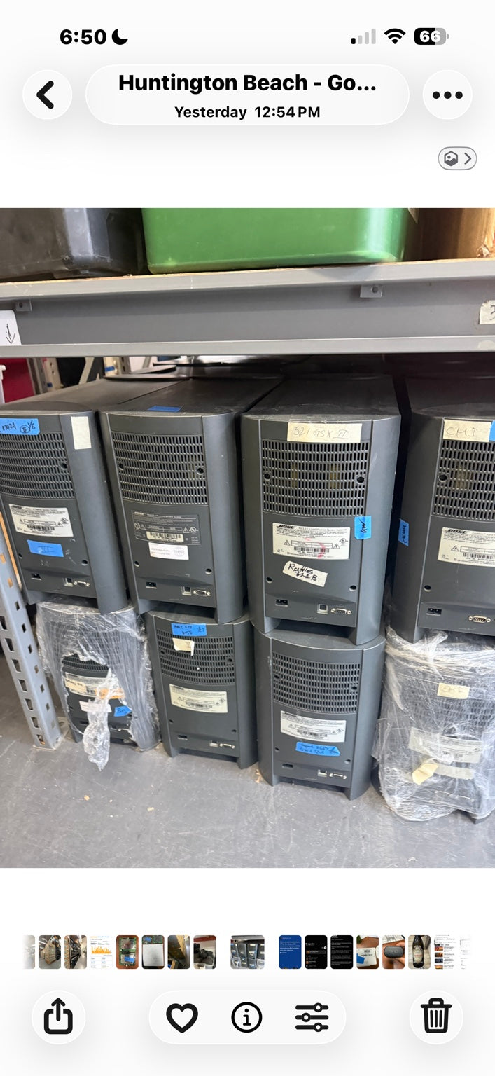 Defective Bose subwoofers in warehouse sold for parts or repair, local pickup only