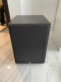 PSB Alpha SubSonic 5 powered subwoofer front with grille, actual item